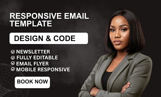 design a newsletter design and professional email template