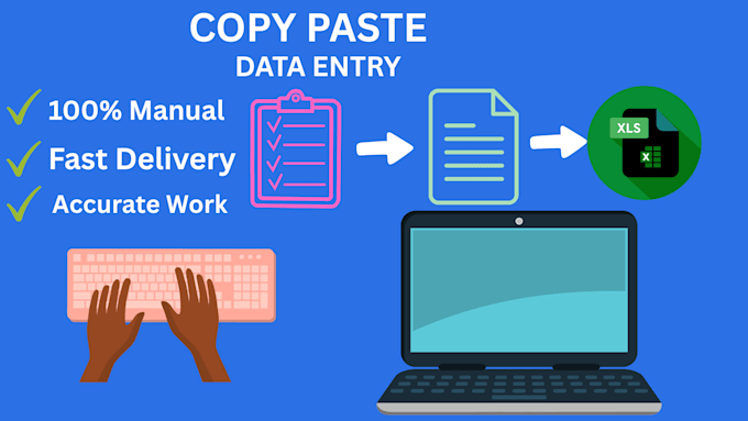 do copy paste, data entry, web research and excel data entry