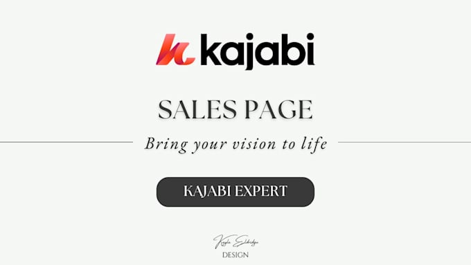 build a kajabi sales page