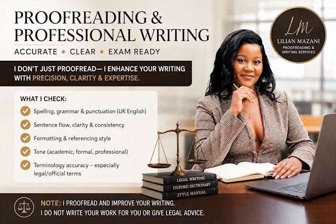 proofread all professional submissions