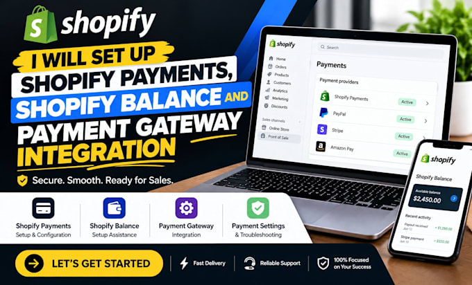 set up shopify payments, shopify balance, and payment gateway integration