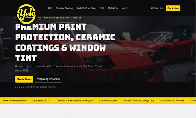 build window tinting website auto tinting car detailing ceramic tint website
