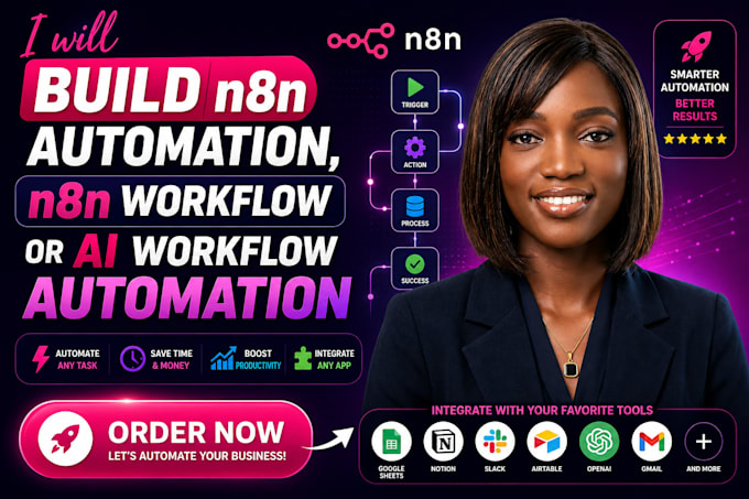build n8n automation, n8n workflow or ai workflow automation