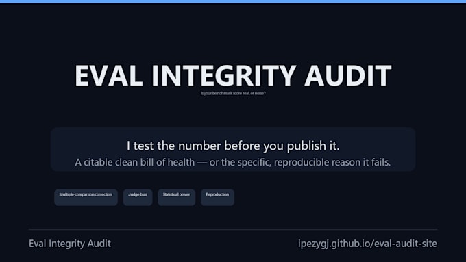 audit your ai benchmark or llm eval numbers for statistical validity