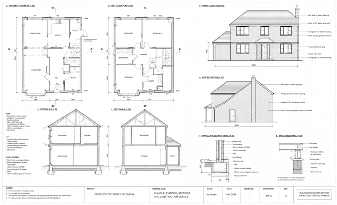 do uk building regulation structural drawing calculation and structural report