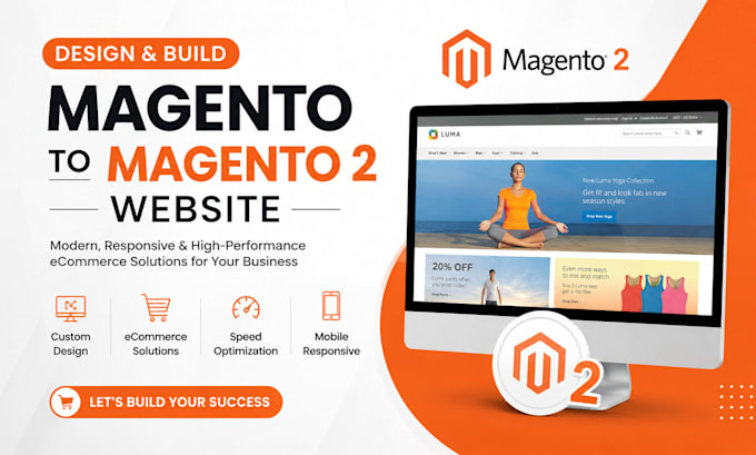 build design magento to magento 2 website