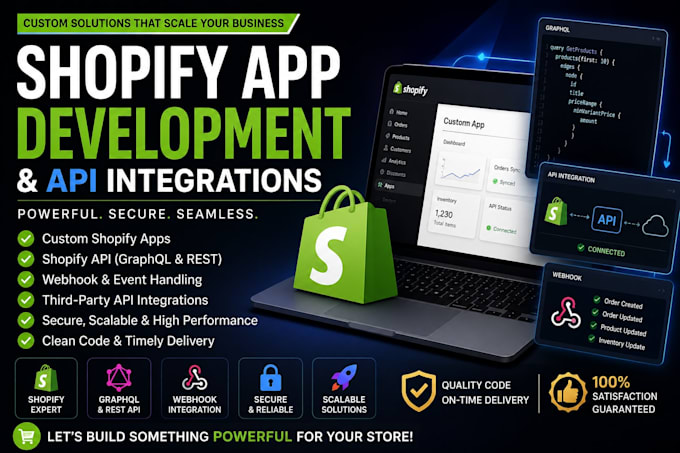 build shopify apps and shopify API integrations