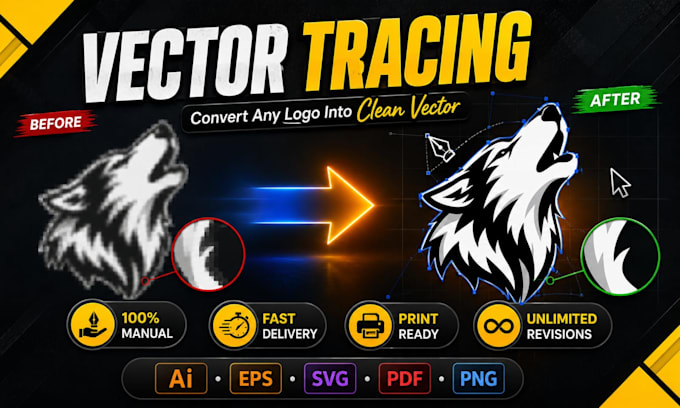 redraw your graphics into clean vector