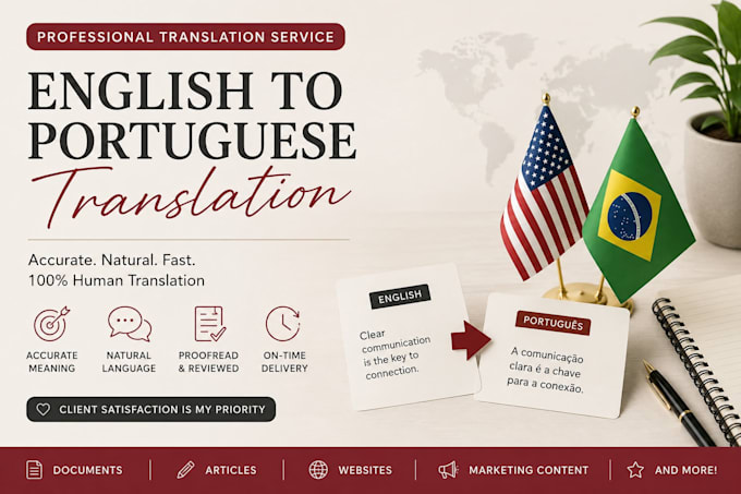 quickly and accurately translate texts into portugues