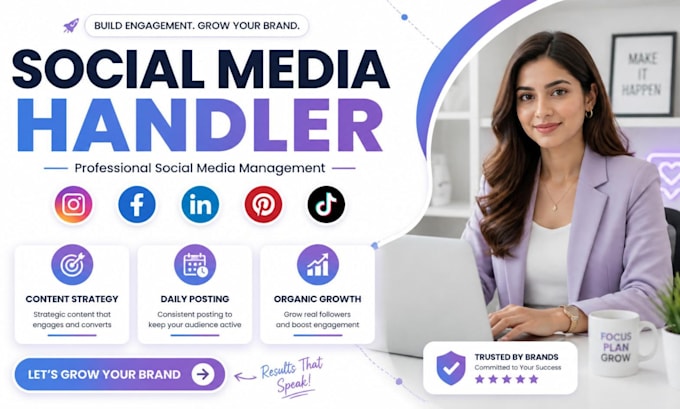 be your social media handler and content manager for your business