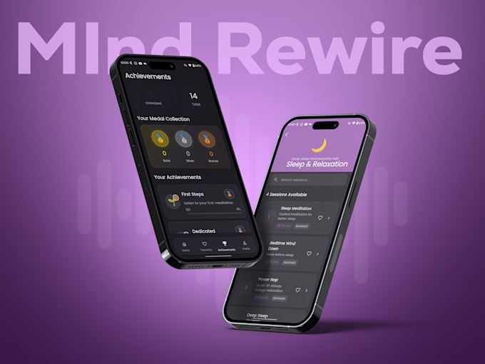 develop meditation, fitness and mental health app for android and ios