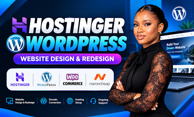 build hostinger wordpress website design namecheap ionos
