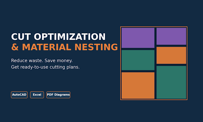 optimize cut layouts to minimize material waste