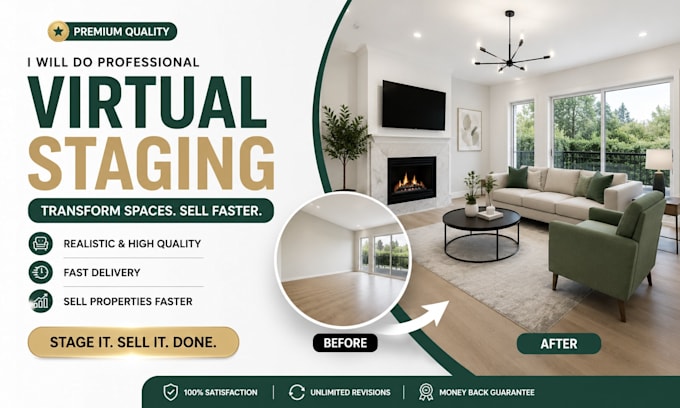 real estate virtual staging virtual renovation home property virtual staging