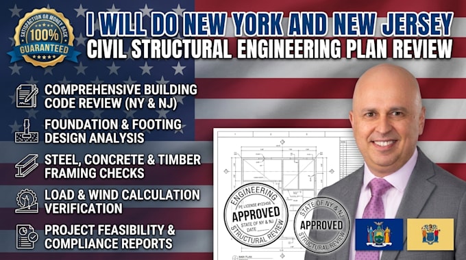 do new york and new jersey civil structural engineering plan review
