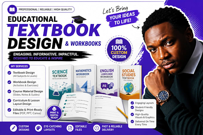design, format educational textbooks, training booklets, and curriculum manuals