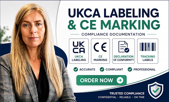 prepare ukca labeling, ce marking and declaration of conformity