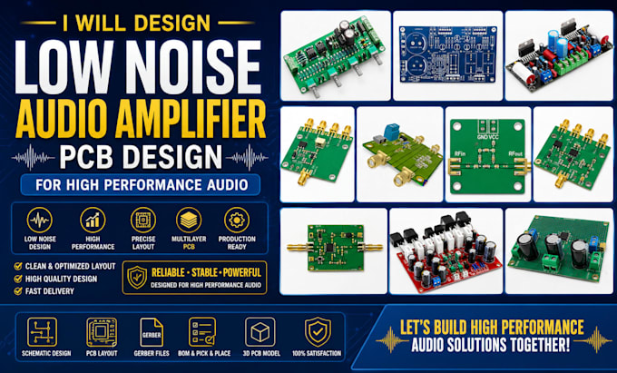 design low noise audio amplifier pcb design for high performance audio