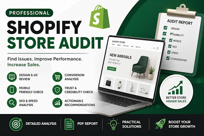 do a professional shopify store audit and provide actionable recommendations