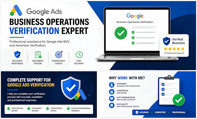 help you complete google ads business operations verification