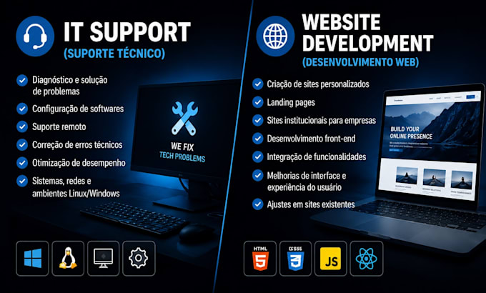 provide cybersecurity support and custom websites