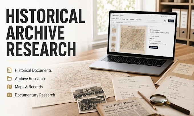 conduct historical archive and documentary research