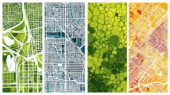 create cartoon vector map like where waldo