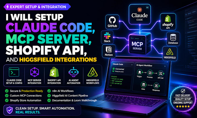 setup claude code mcp server claude shopify api claude design claude higgsfield