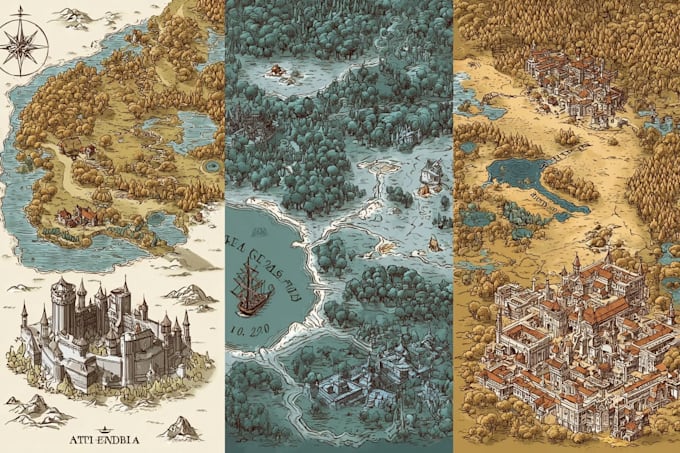 create your fantasy or concept world with a minimal map