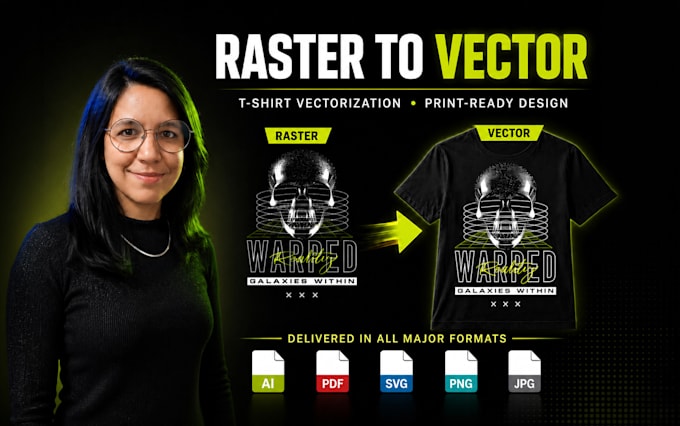 manually vectorize your artwork for screen printing and dtf