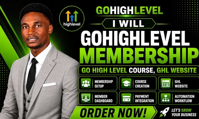 gohighlevel membership, go high level course, ghl website