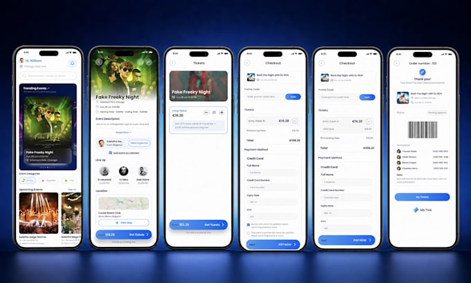 build react native event booking apps