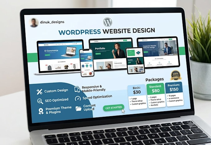 design a modern wordpress website