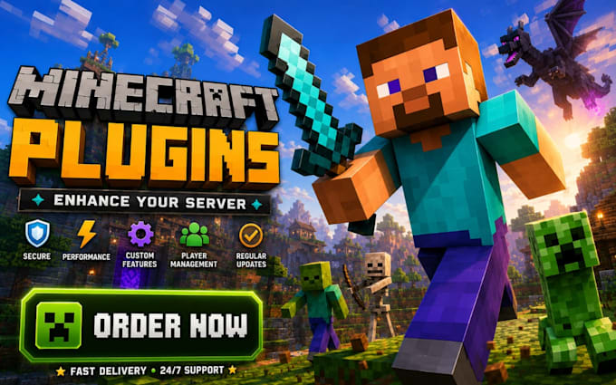 develop minecraft plugins server trailer and mods with advanced features