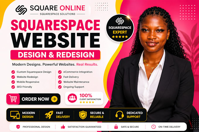 create business square website design or square online store