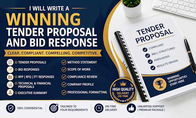 write a winning tender proposal and bid response