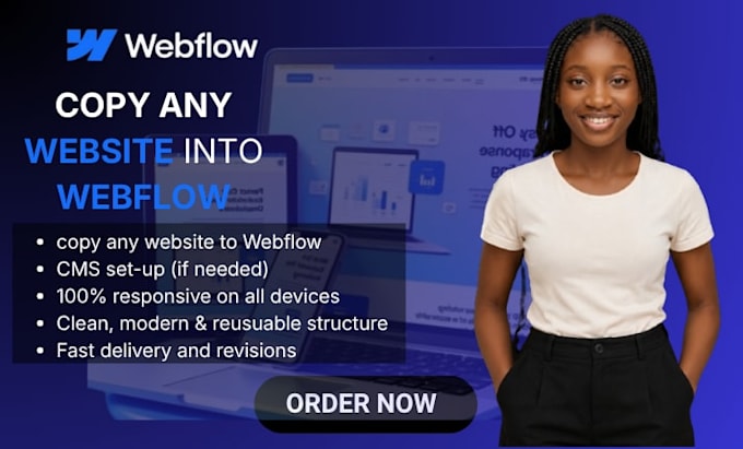 copy, clone, convert or transfer your website into webflow