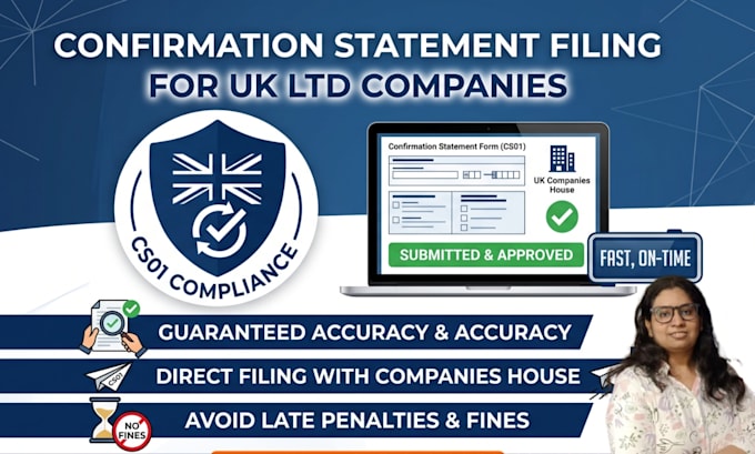 file UK companies house confirmation statement cs01