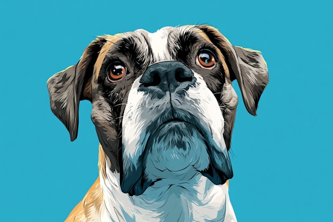 draw your dog or any pets into cartoon