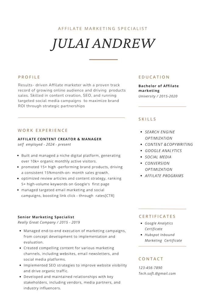 design a professional ats  friend