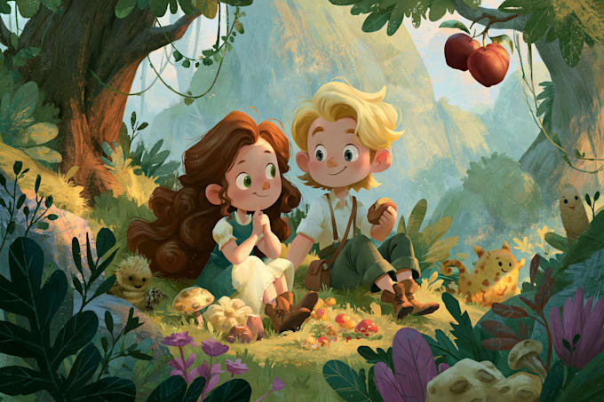 make illustration for kids story book