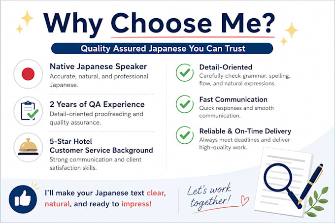 proofread and edit your japanese text naturally
