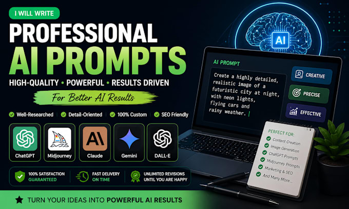 write professional ai prompts for chatgpt,