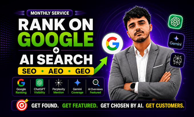 do monthly website SEO, aeo, GEO for google and ai ranking