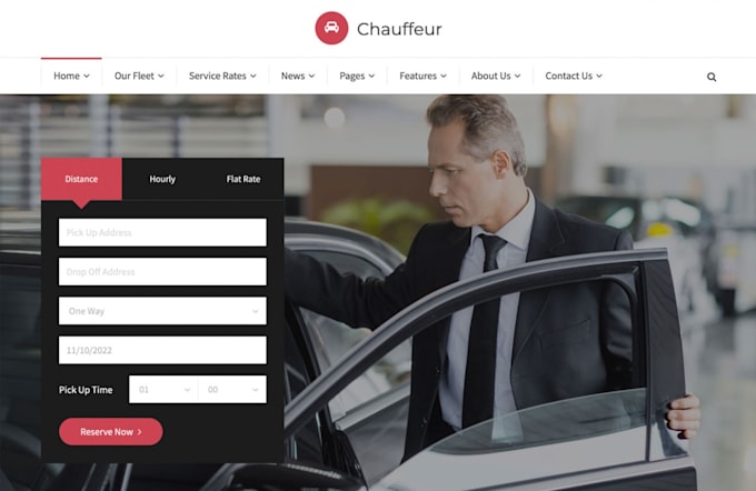 create a car rental booking wordpress website