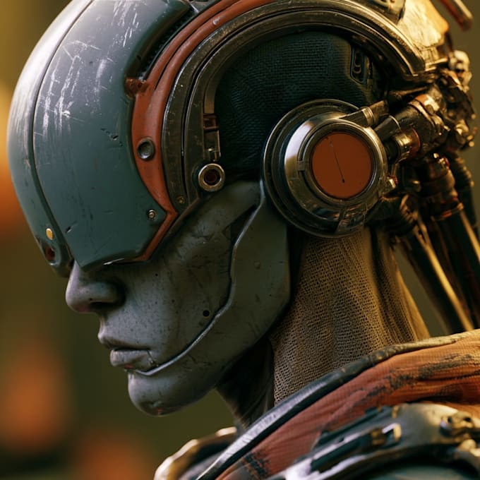 sci fi character illustration or sci fi character