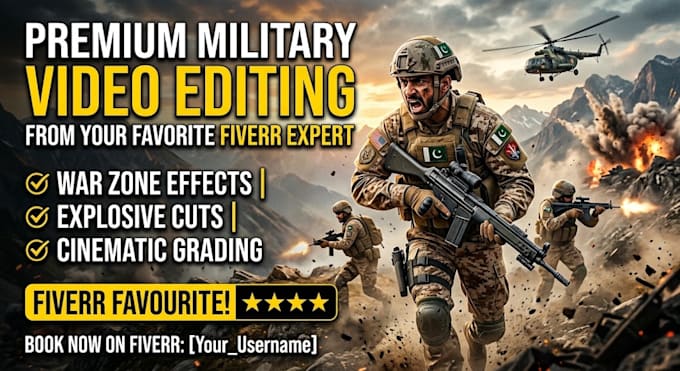 do military war video editing