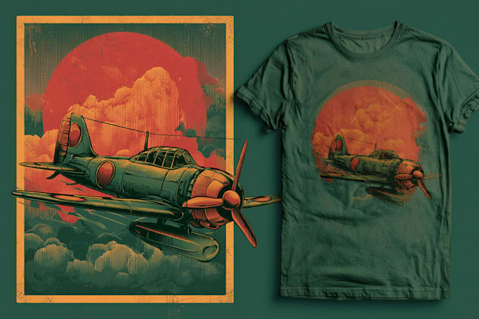 make vintage retro poster illustration