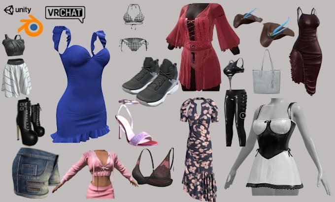 create custom vrchat assets, props, accessories, weapons or world assets
