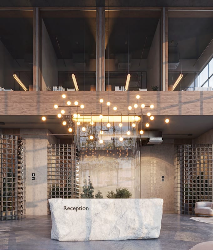 design a photorealistic 3d interior with execution plans